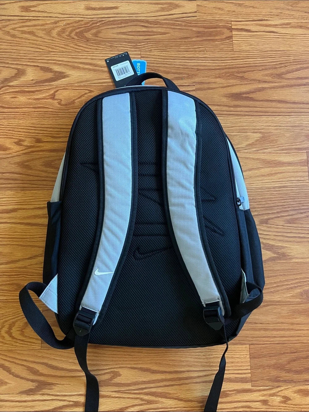 Gray and Black Nike Backpack
